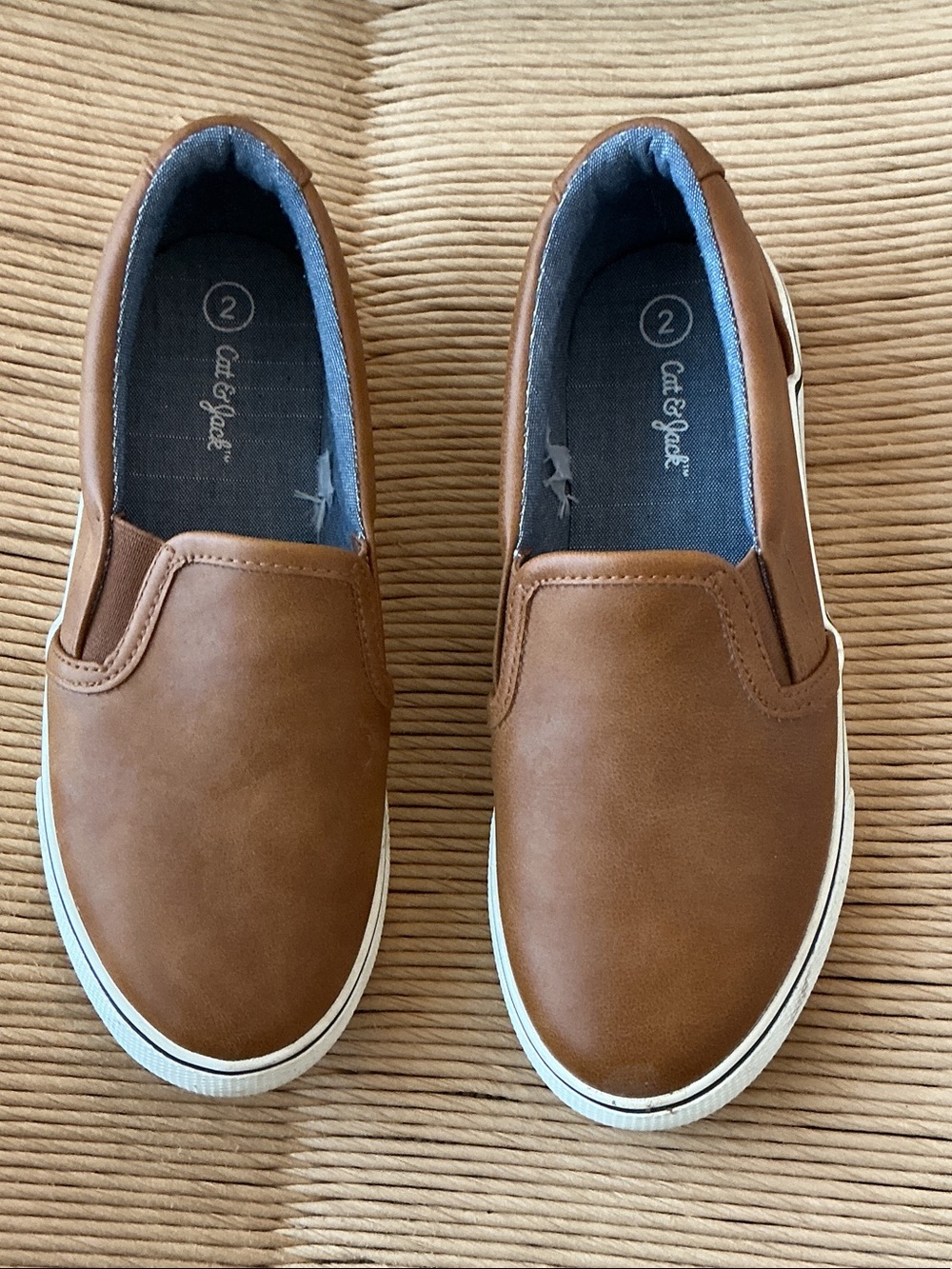 Cat & Jack Brown Slip-On Casual Loafers
